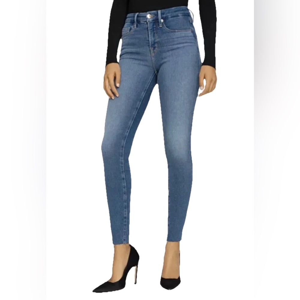 Good American Good Legs High Waist Blue Stretch Skinny Jeans -12/31